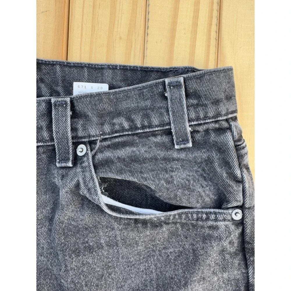 Vintage Black Levi's 550 Relaxed Fit Tapered Leg Orange Tab 34x32